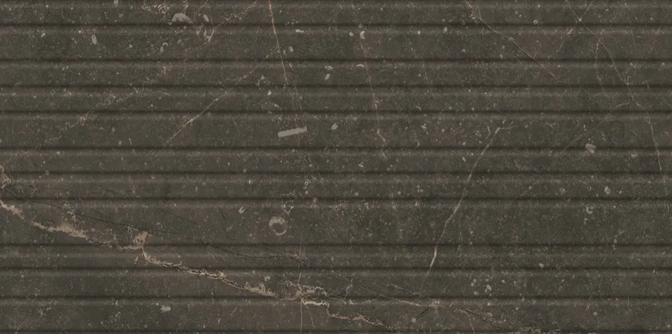 Recer Bluenza Ripple Ebony piastrella 30x60R naturale nera