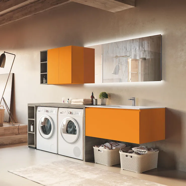 Viva Made Laundry 04 mobile lavanderia con lavatoio