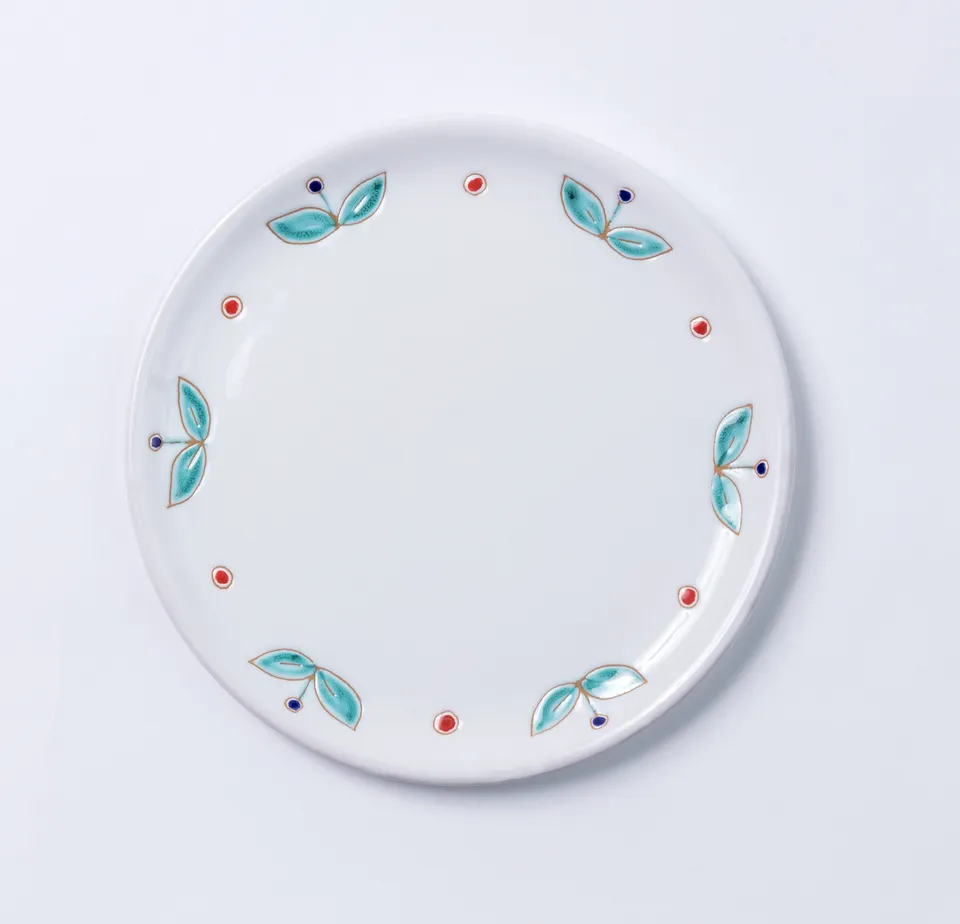 Cerasarda Arte della Tavola Pavoncelle piatto piano ceramica rosso 24cm