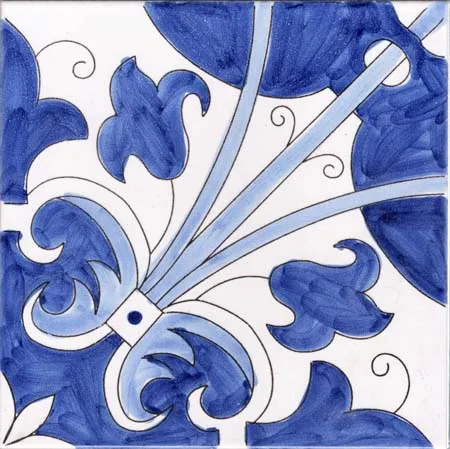 Ceramica Pinto Paesaggi VP18115 piastrella maiolica decorata a mano