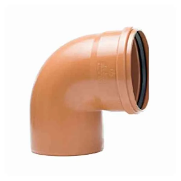 KGB curva PVC 110 mm 90° raccordo scarico UK