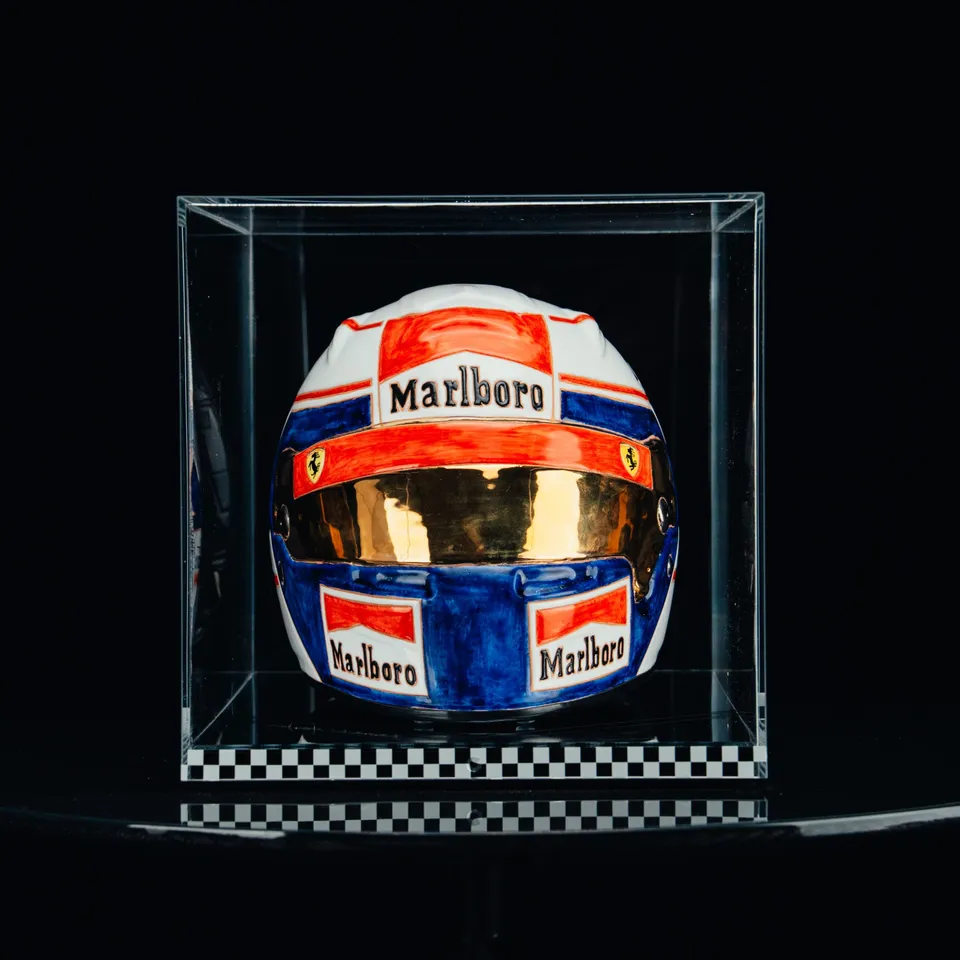 Cerasarda Art Helmets Helm APR casco ceramica Alain Prost pezzo unico