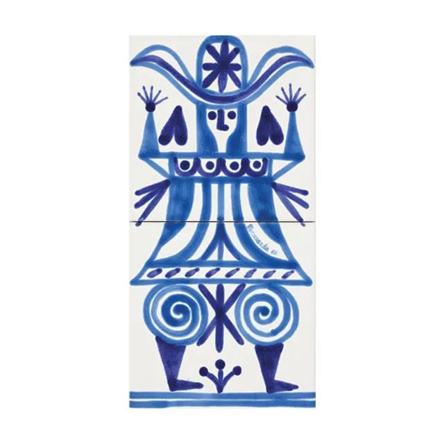 Cerasarda I Classici Cavaliere 1 piatto blu 2 pz ceramica