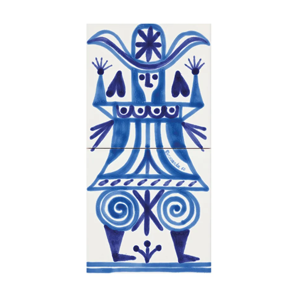 Cerasarda I Classici Cavaliere 1 piatto blu 2 pz ceramica