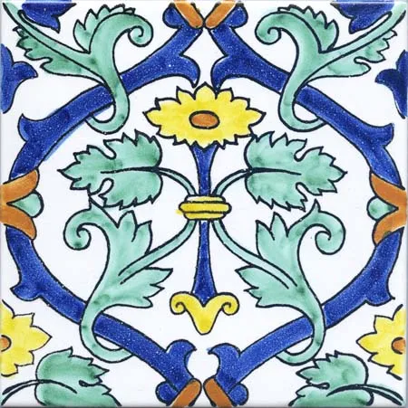 Ceramica Pinto Figurine VP1006 piastrella maiolica pennello stampa