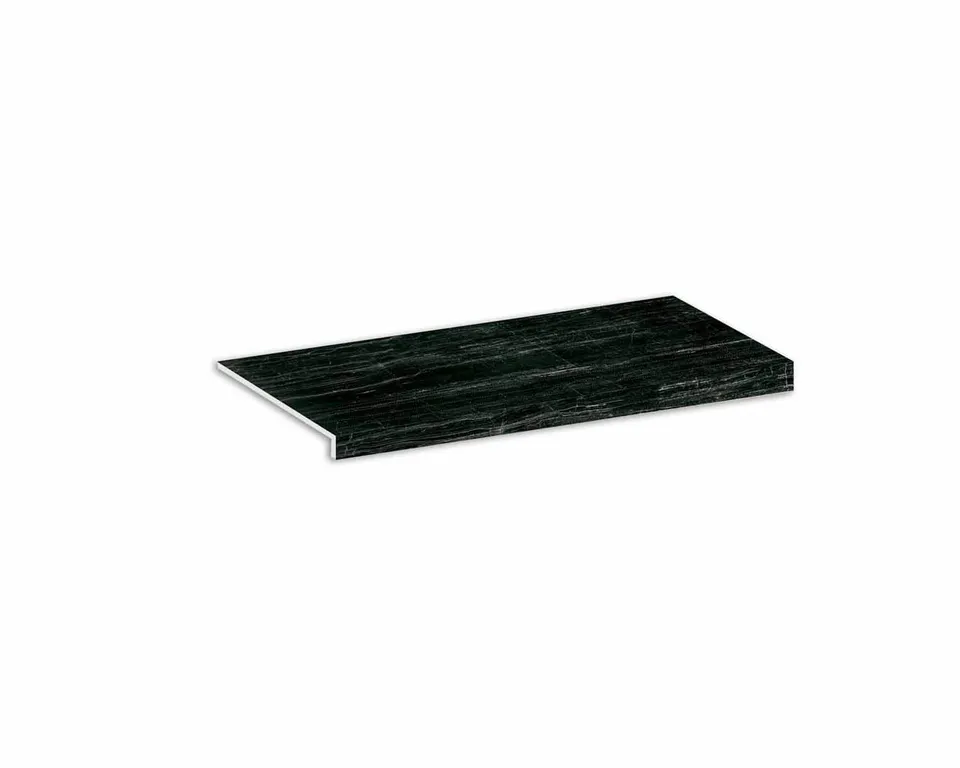 Roca Zebrino Negro Lucido Gradino 60x120 Effetto Marmo