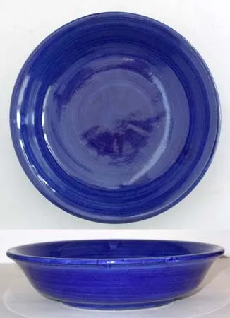 CERAMICA PINTO Pennellato VP12228 piatto fondo blu a pennello