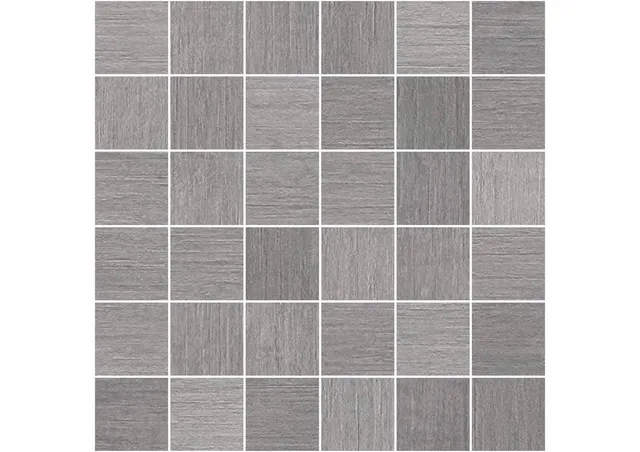 Roca Malla Gris mosaico ceramica su rete rivestimento grigio