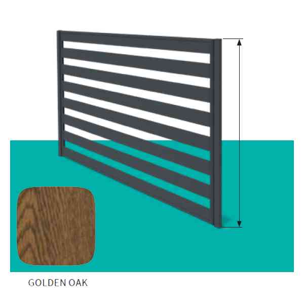 Hornval pannello recinzione rovere scuro 200x120 cm