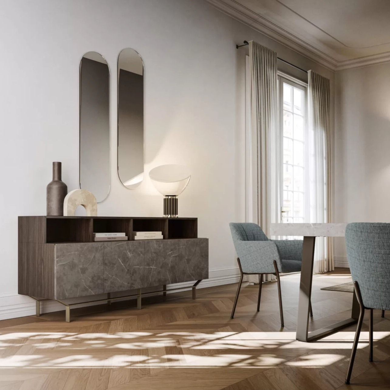 Viva Made Bridge Madia Soggiorno Contenitore Legno