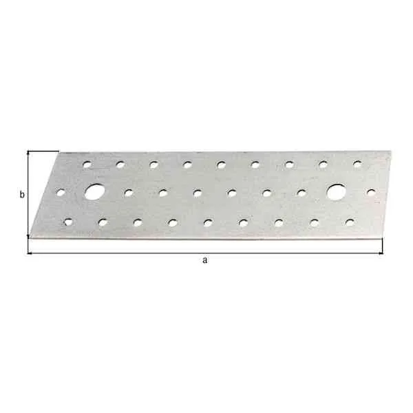 GAH Alberts piastra forata 200x60x2 mm zincata