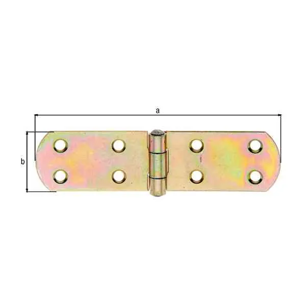 GAH Alberts cerniera baule 135x35 mm acciaio zincato