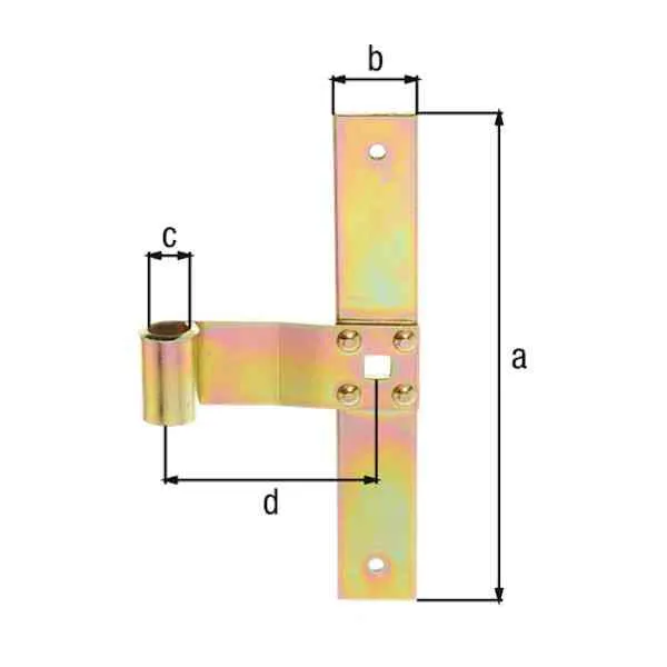 GAH Alberts cerniera per persiane 200x30 mm acciaio zincato