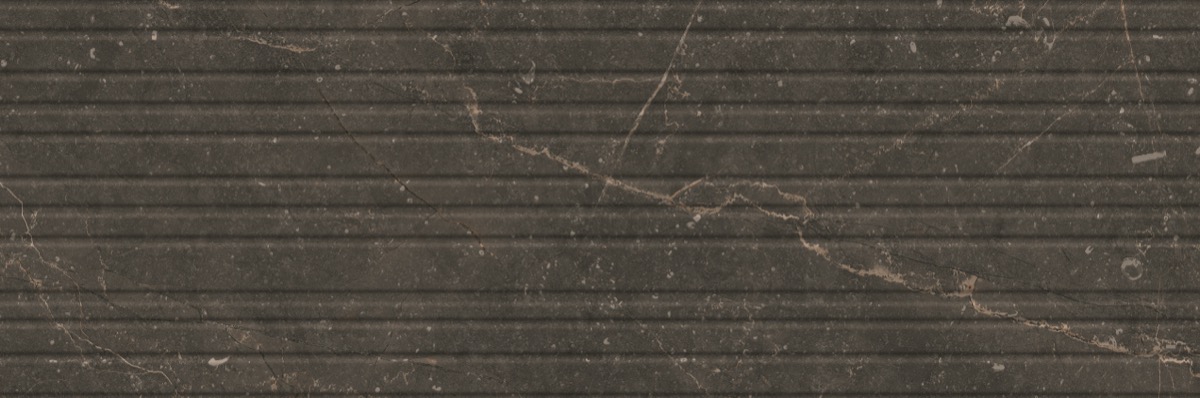 Recer Bluenza Ripple Ebony Black piastrella 30x90R naturale