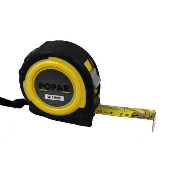 Popar 790103 metro a nastro 3 m x 19 mm gommato