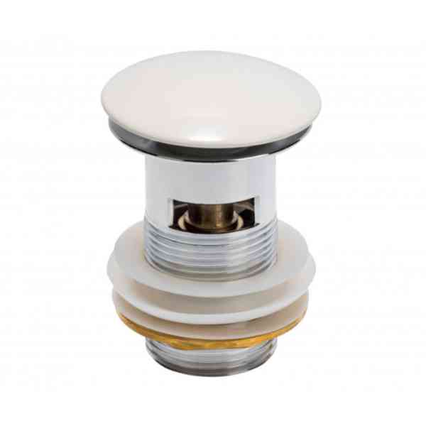 Concept piletta click-clack ceramica bianca 5/4 troppopieno