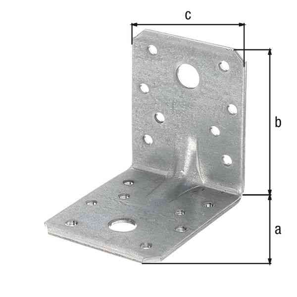 GAH Alberts angolare rinforzato 70x70x55 mm zincato