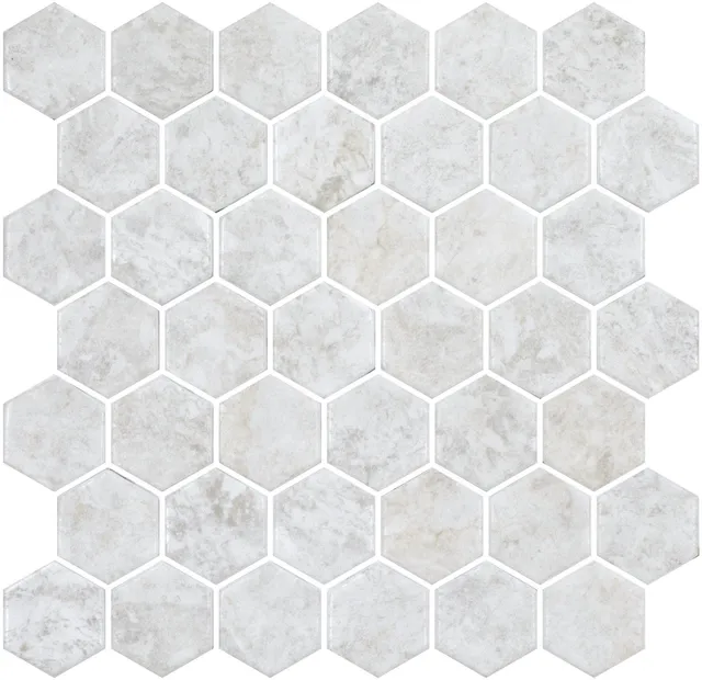 SQ Mosaic Lithos Hex Tech Seth-A Mosaico Beige Pietra