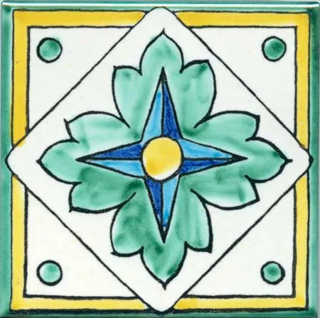 Ceramica Pinto Classico Vietri VP12737 piastrella maiolica decorata a mano