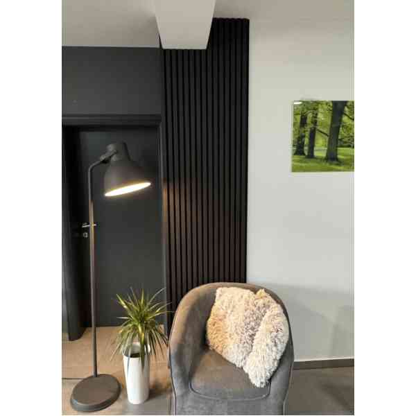 Pannello acustico rovere nero 270x60 cm parete 1,62 m²