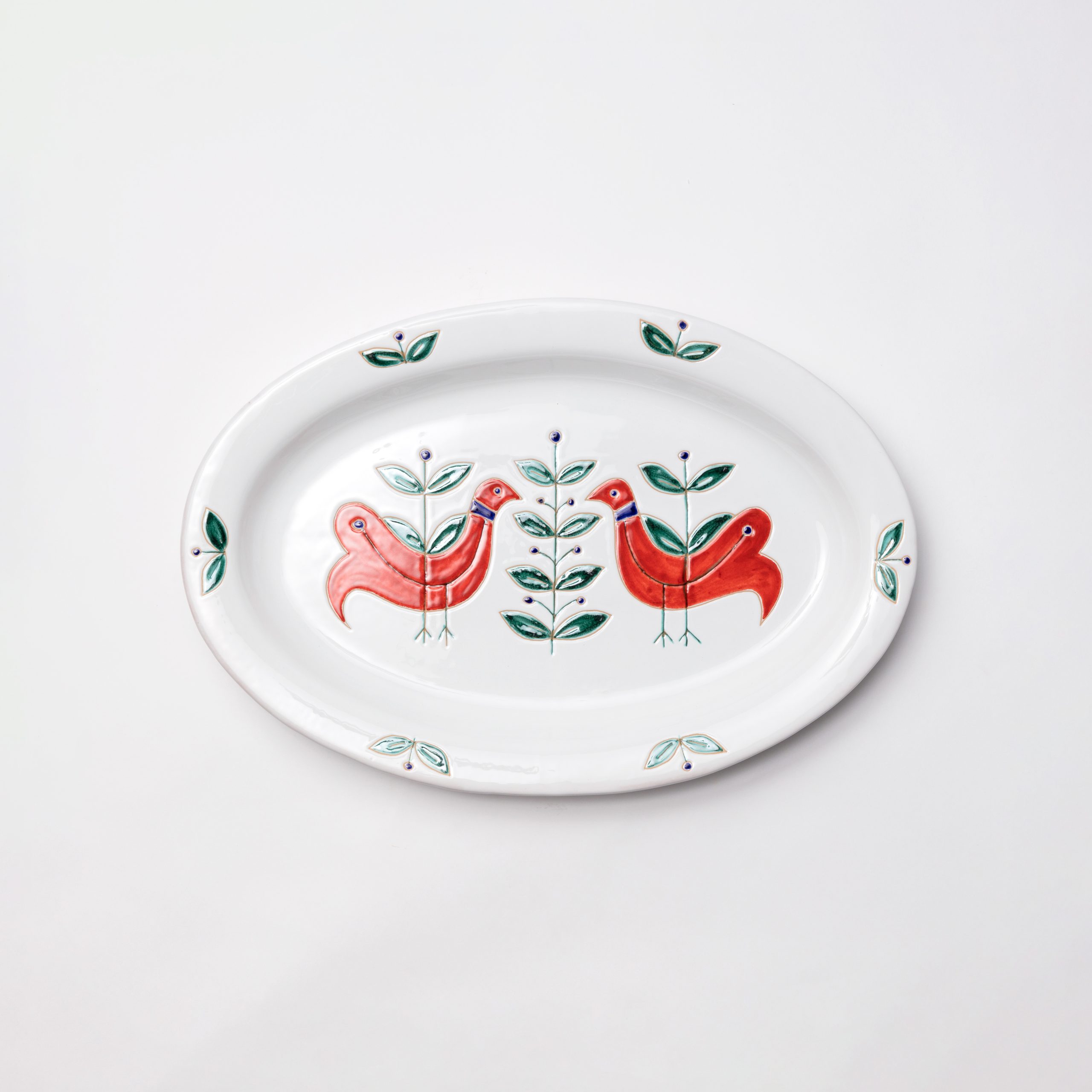 Cerasarda Arte Tavola Pavoncelle mise en place piatti ceramica