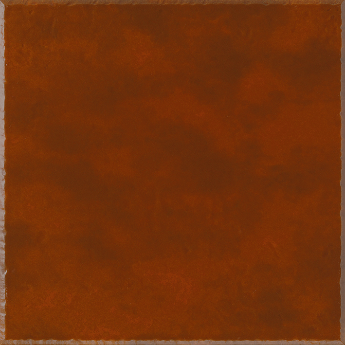 Recer Rustico Red 13x13 campione piastrella rossa semilucida