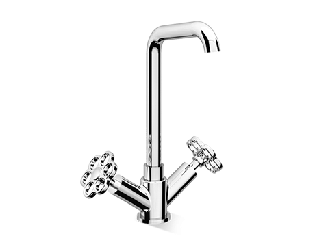 Viva Made Bloom 836 Rubinetto Lavabo Monoforo con Scarico