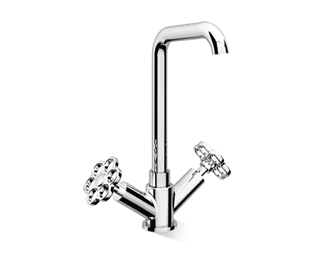Viva Made Bloom 836 Rubinetto Lavabo Monoforo con Scarico