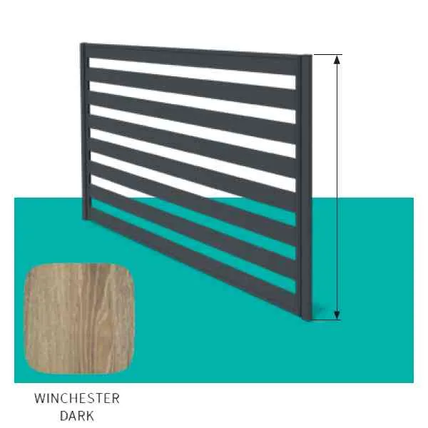 Hornval Winchester pannello recinzione 200x120 cm legno