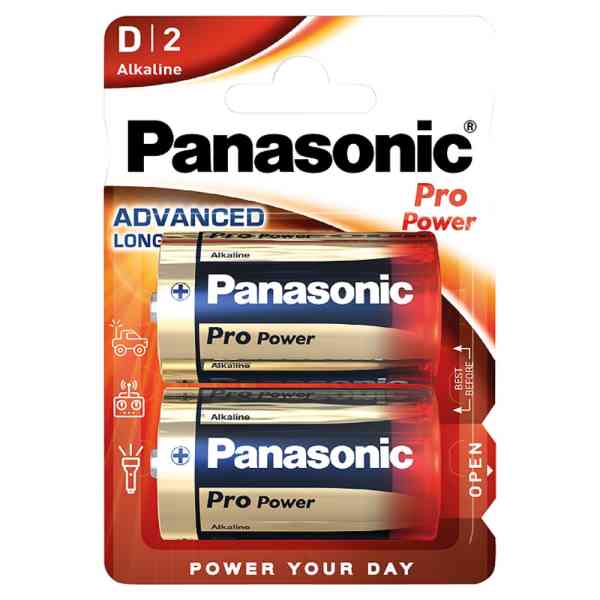 Panasonic Pro Power Pila D LR20 Alcalina 2 Pezzi