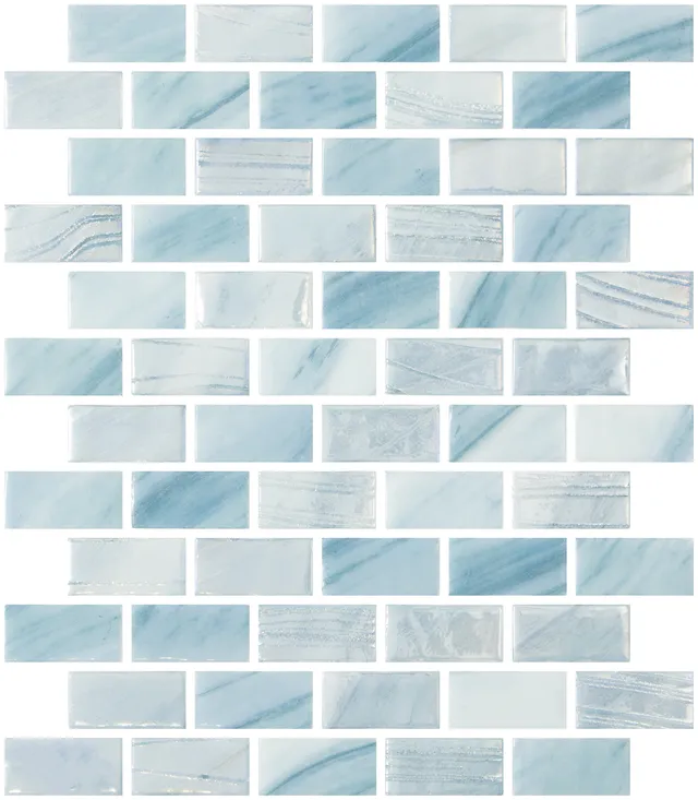 SQ Mosaic Identity Rectangle Shell mosaico turchese