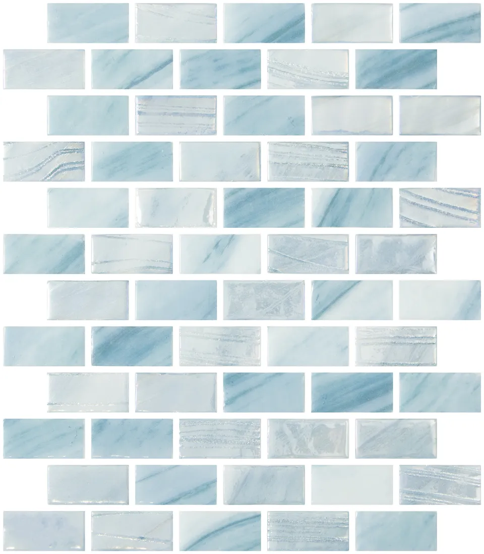 SQ Mosaic Identity Rectangle Shell mosaico turchese