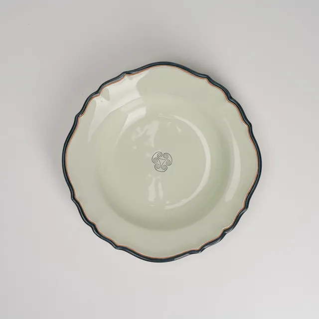 Cerasarda Arte Tavola Monogram fondina Velluto Botanico