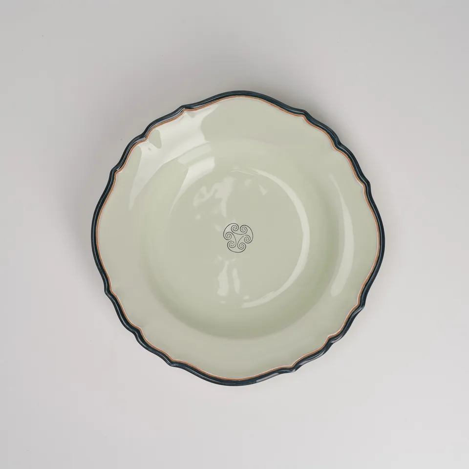 Cerasarda Arte Tavola Monogram fondina Velluto Botanico