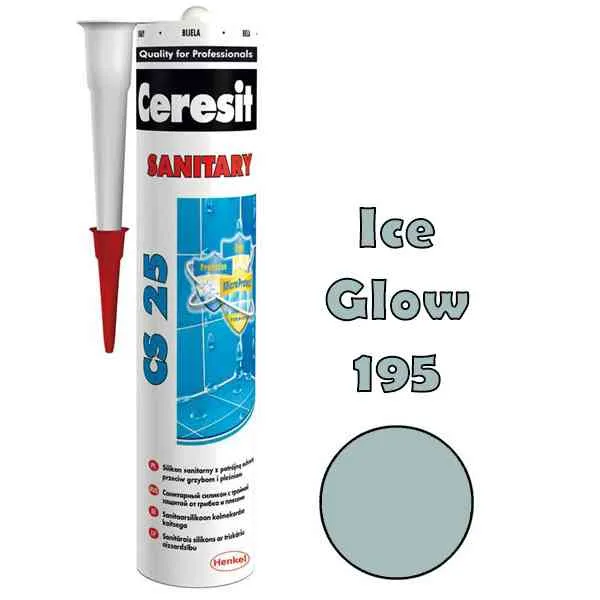 Ceresit CS25 sigillante silicone 280 ml Ice Glow 195