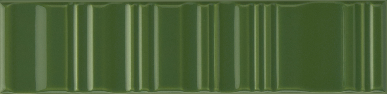 Recer Cromina 3D Glide Moss Green piastrella 7,5x30 lucida