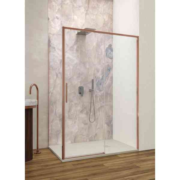 Lacus Torcello LPST 10026GR porta doccia 100 cm oro rosa 6 mm