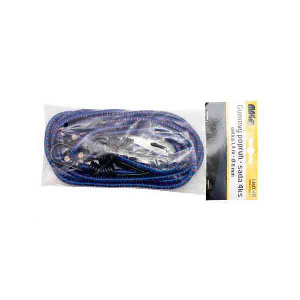 Magg elastici con ganci 140 cm 8 mm 4 pezzi neri