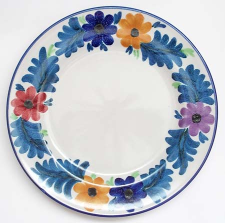 Ceramica Pinto Floreale VP13015 Piatto Piano Decorato a Mano
