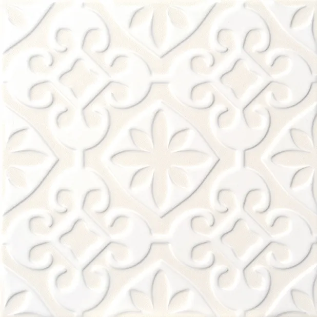 Recer Triplex Valverde White 13x13 campione piastrella gres