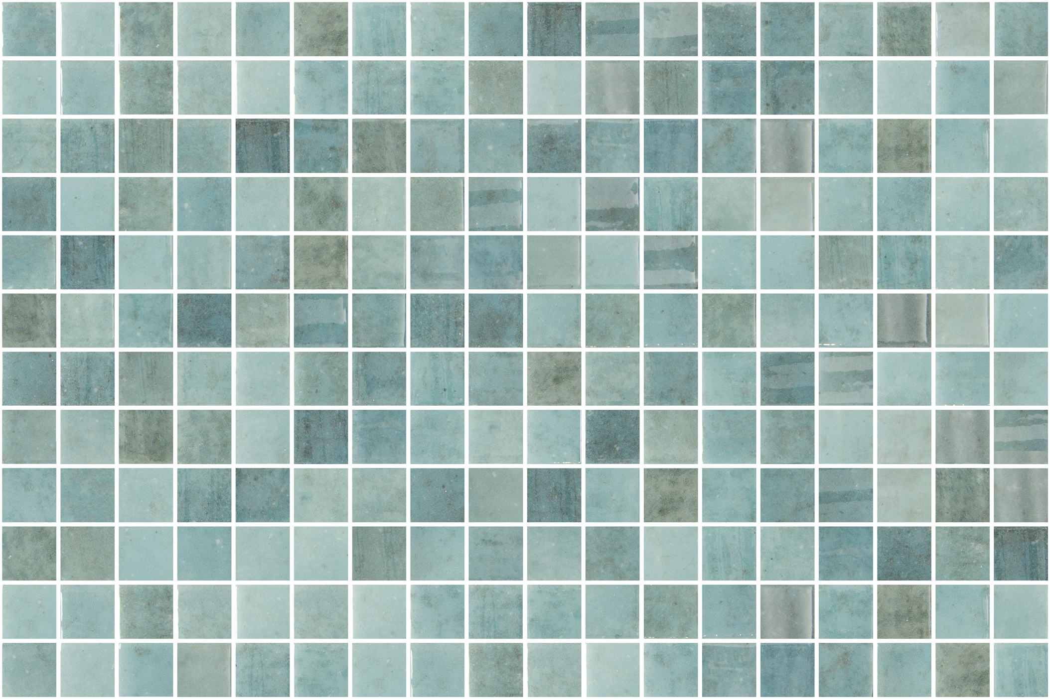 SQ Mosaic Essence Posidonia mosaico piscina turchese perla