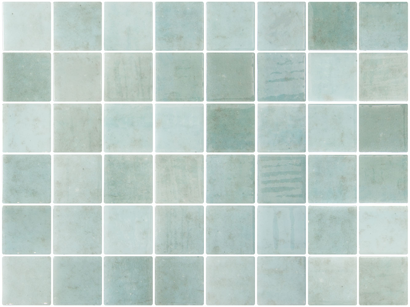SQ Mosaic Essence Fifty Marine mosaico azzurro lucido 50x50