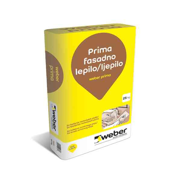 Weber Prima colla facciata EPS 25 kg armatura