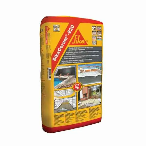 Sika Ceram 220 RS C2TE colla piastrelle 25 kg grigio