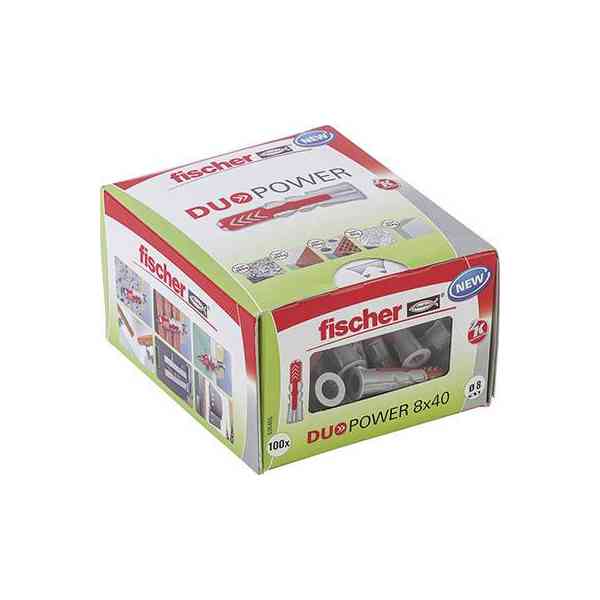 Fischer DuoPower 8x40 tassello nylon 100 pezzi alte portate