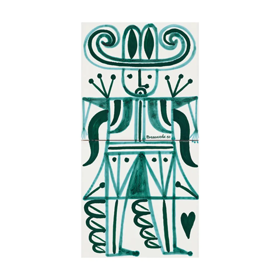 Cerasarda I Classici Cavaliere 2 Piastrella Verde 2 Pz