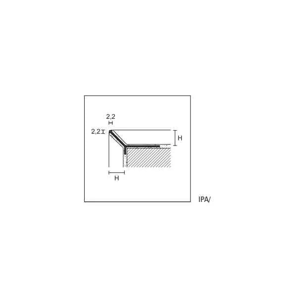 Profilpas 95181 IPA/11 profilo per scale 2700x11 mm silver