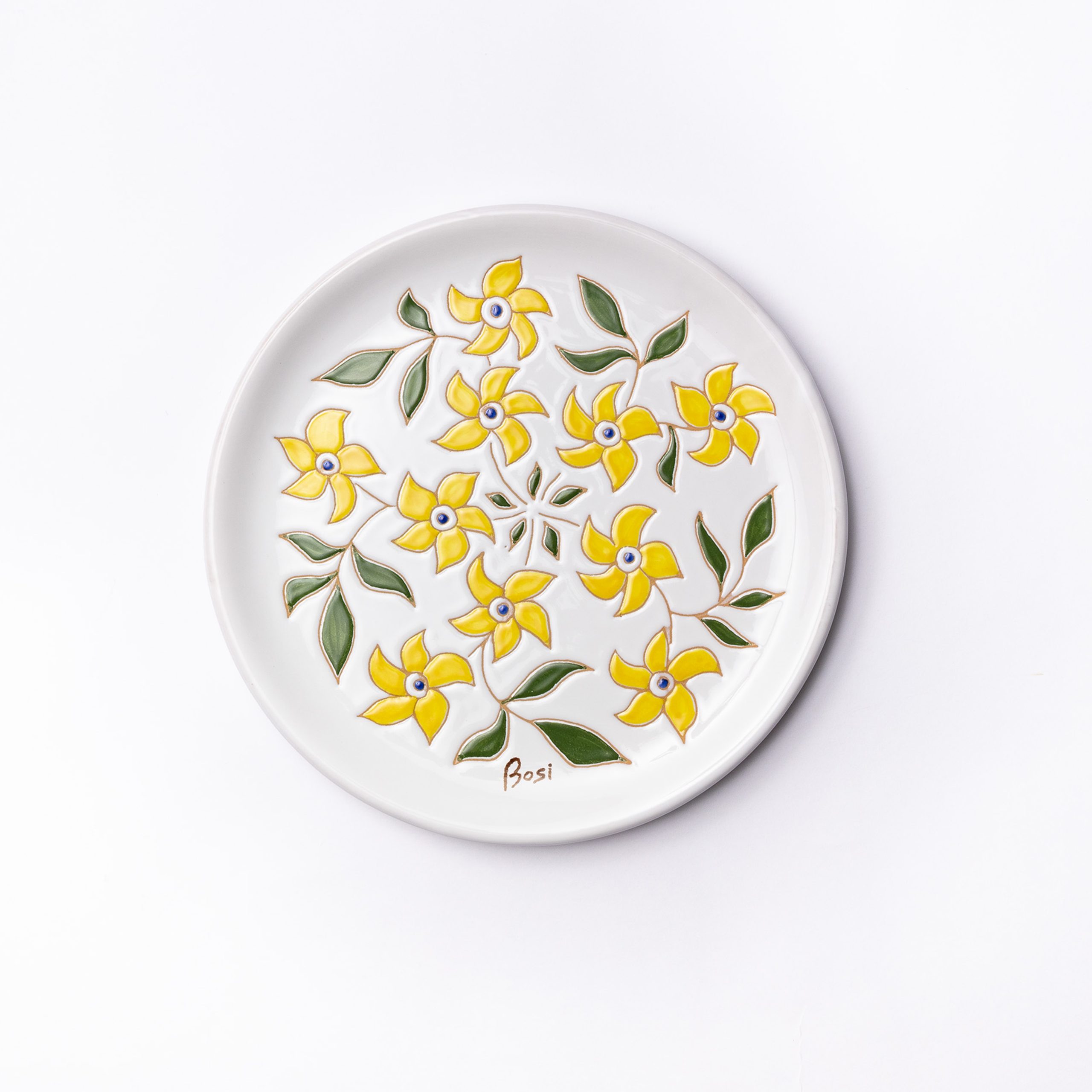 Cerasarda Fiori 2 piatto segnaposto ceramica ø30 cm dipinto a mano