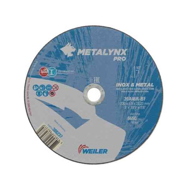 Weiler Metalynx 230 disco taglio acciaio 230 mm