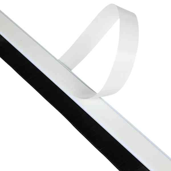 Benson 100 cm spazzola sottoporta bianco/nero antispiffero